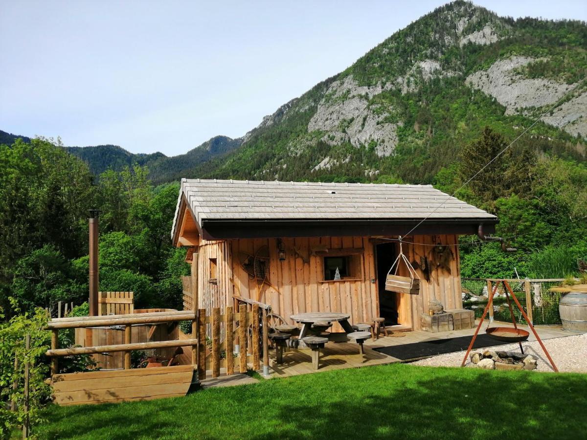 Chalet Trappeur Le Biot Bagian luar foto